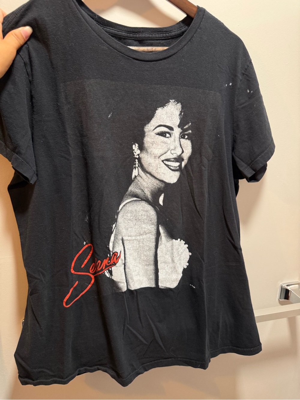 Black Graphic Selena Short Sleeve Tee